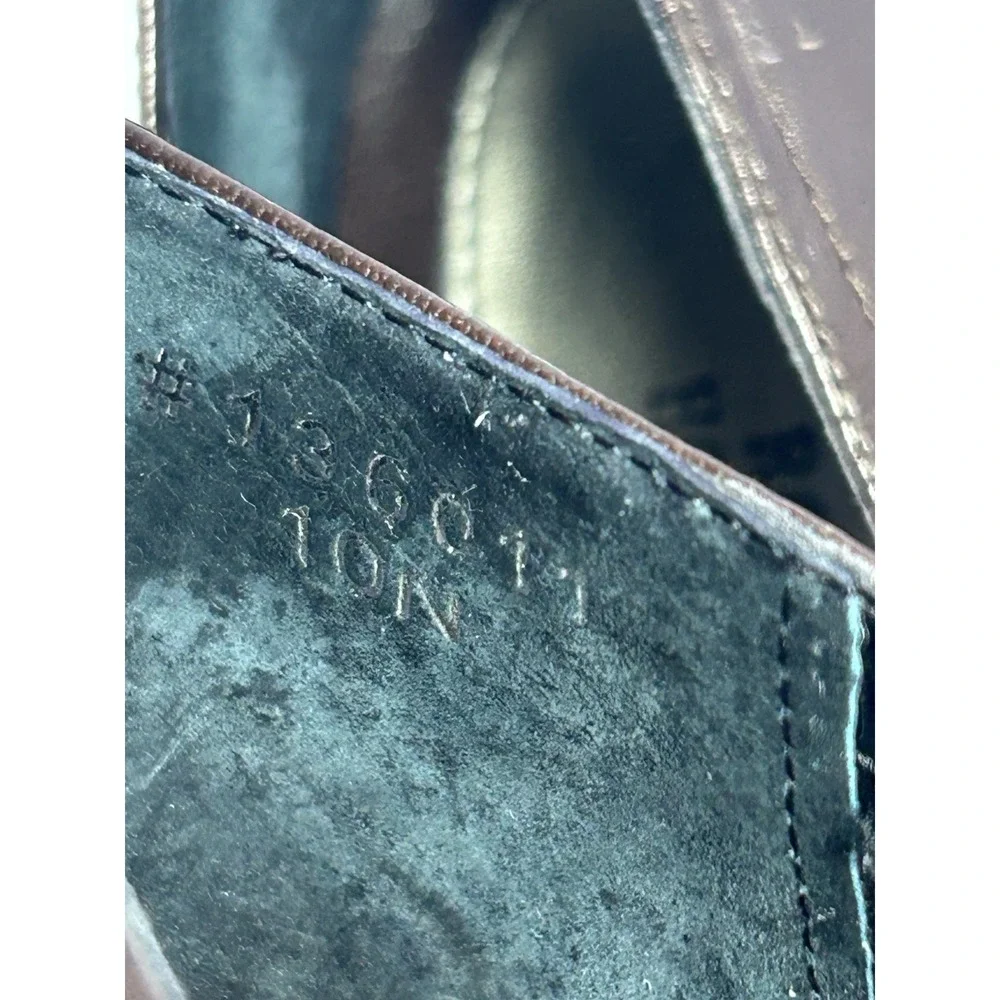 Ros Hommerson Women's Vintage Brown Leather Mary Janes Size 10 Women